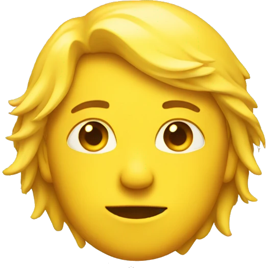 Yellow head turned to the side  emoji