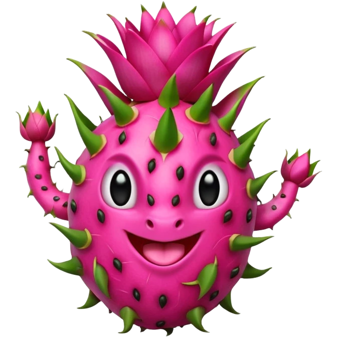 Dancing dragon fruit emoji