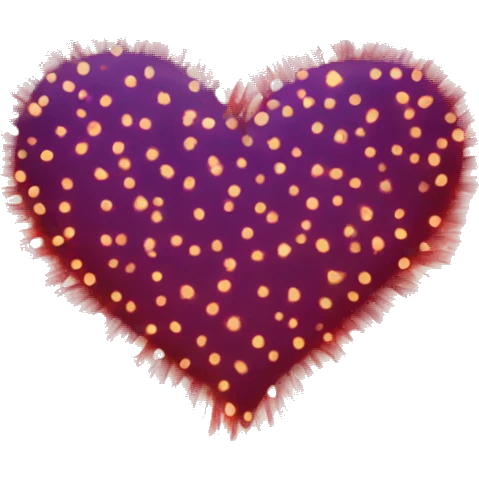 Heart shaped fireworks emoji
