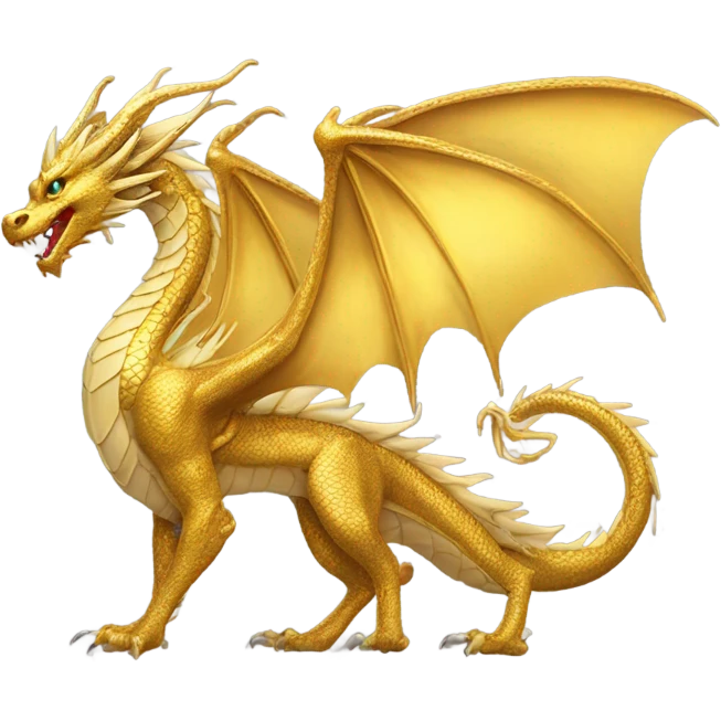 Golden dragon emoji