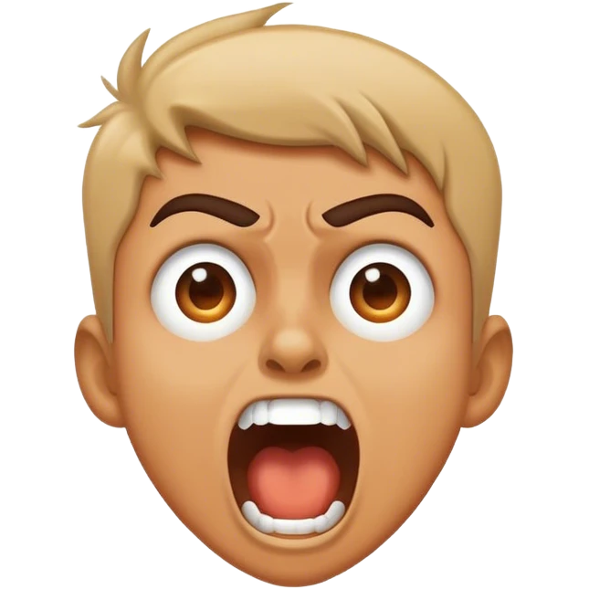 Person yelling emoji