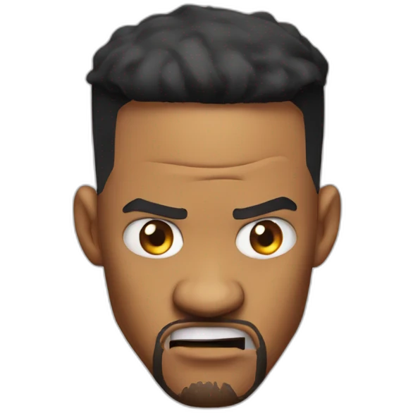 will smith angry head emoji