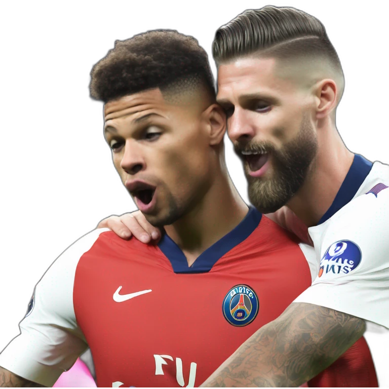 Mbappé kiss giroud emoji