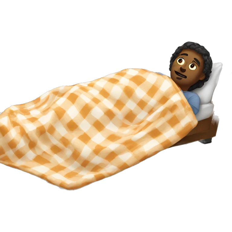 Laying down with a blanket  emoji