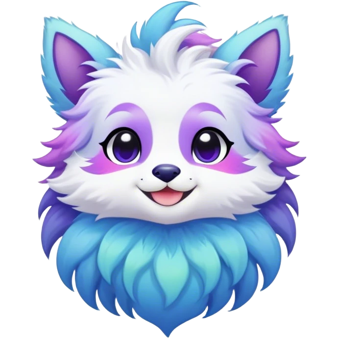 Kawaii bright fantasy ethereal anthro fursona animal emoji
