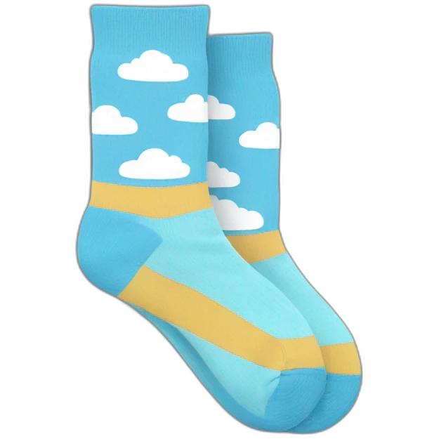 cloud blue socks  emoji