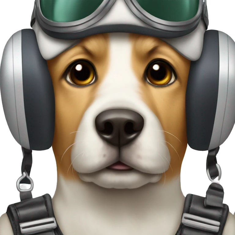 dog pilot f1 emoji