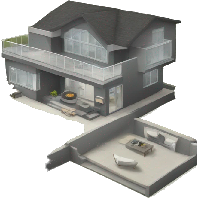 modern houses emoji