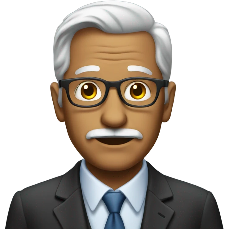oldman with suit emoji
