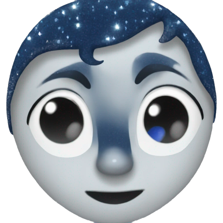 1 dark blue sparkly heart emoji