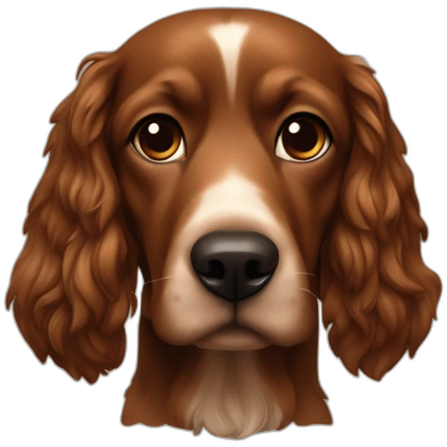 dog coque spanier marron emoji