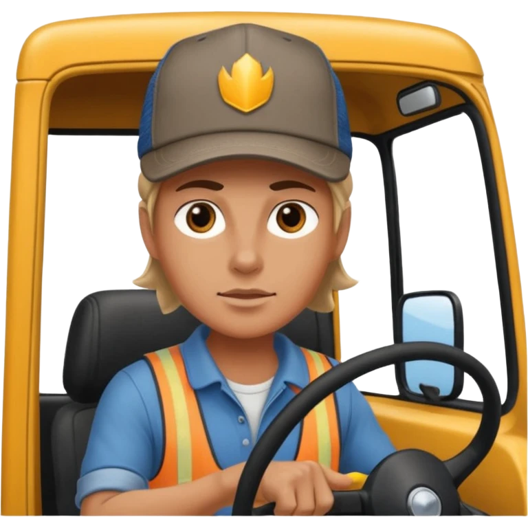 Opposing driving a truck  emoji