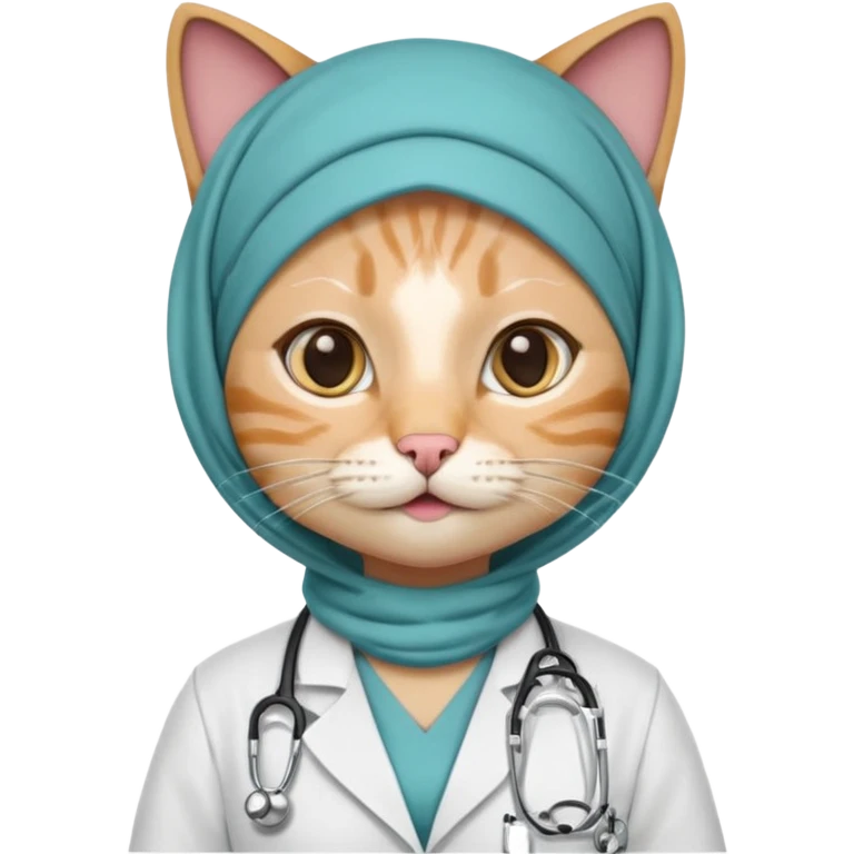 hijab cat doctor emoji