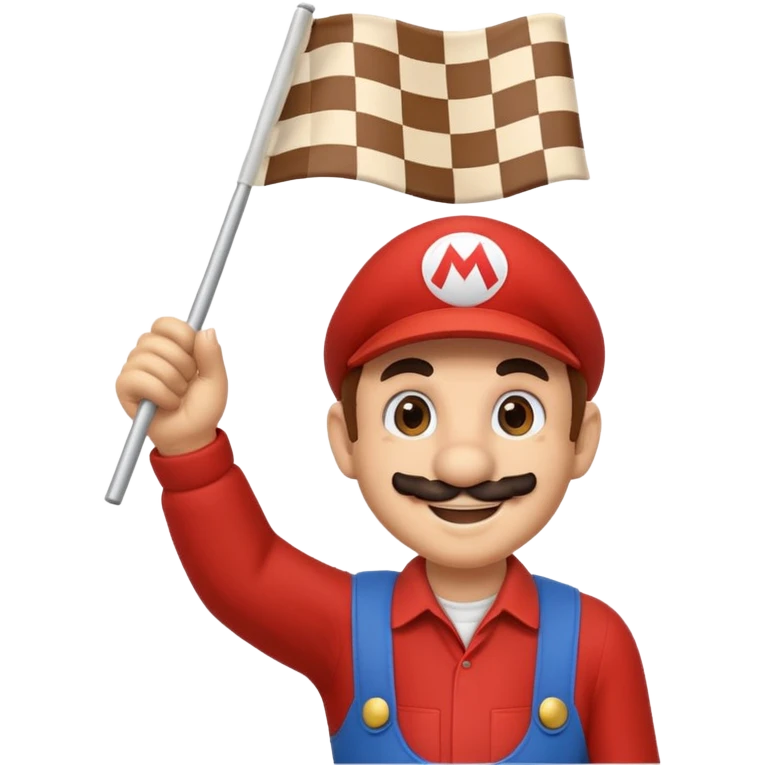 Mario flag emoji