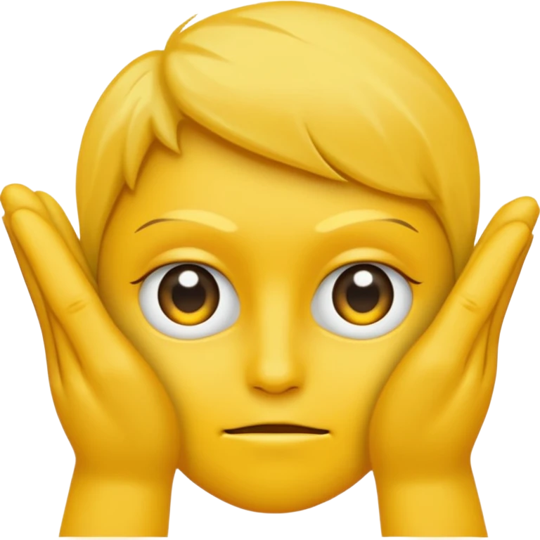 Visage jaune qui se frotte les mains avec un regard vicieux emoji
