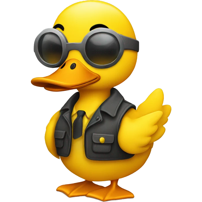 Yellow debugging duck  emoji