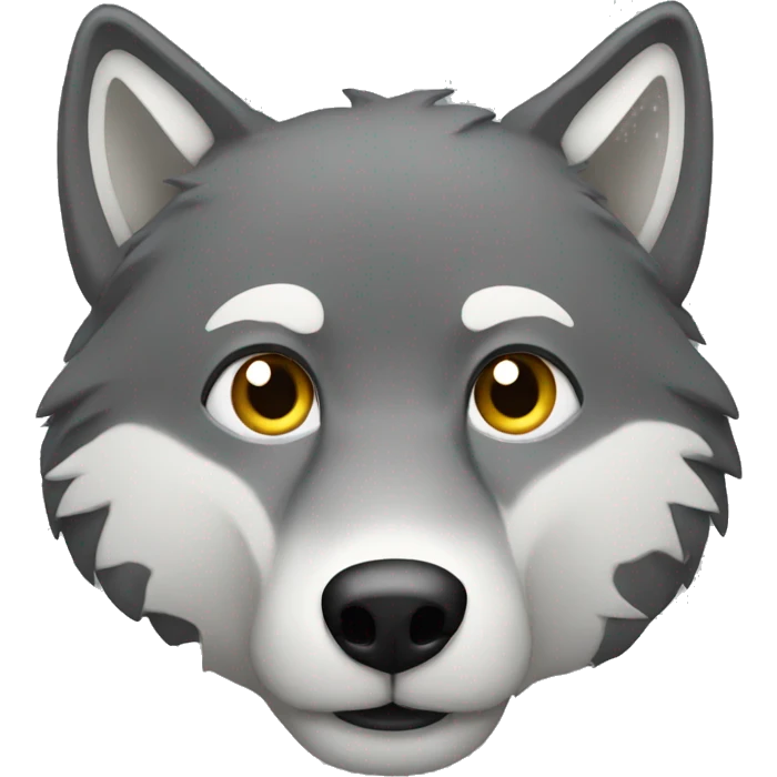 Lone wolf emoji