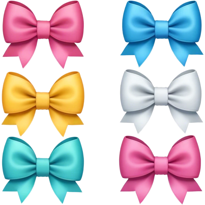 Cute bows emoji emoji