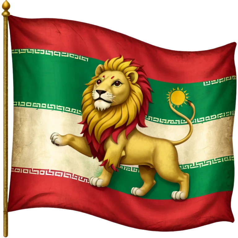 Old iran flag emoji emoji