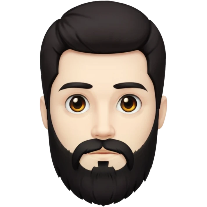 goth men with beard emoji