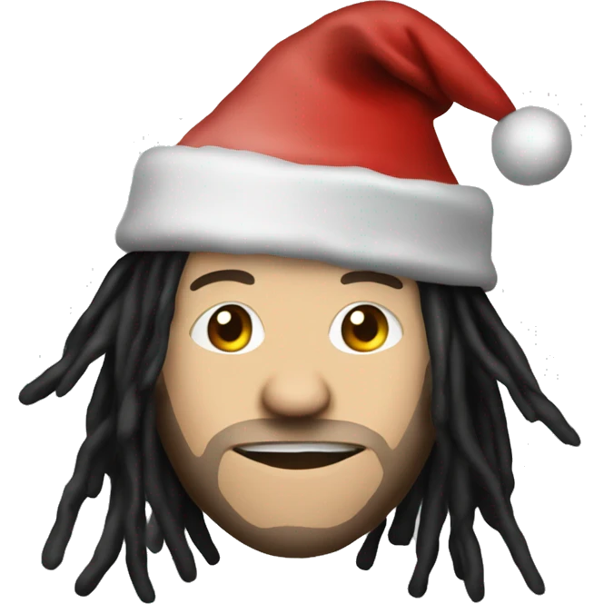 Jonathan Davis with a Christmas hat emoji