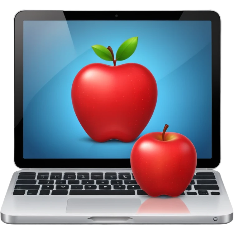 middle gray apple ELECTRONIC DEVICE emoji