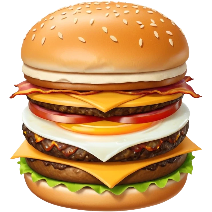 can you make me a breakfast item mixed into a lunch item? so like half burger half breakfast sandwhich emoji