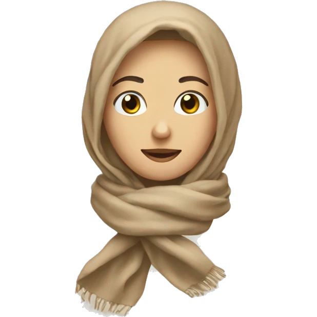 Beige scarf emoji