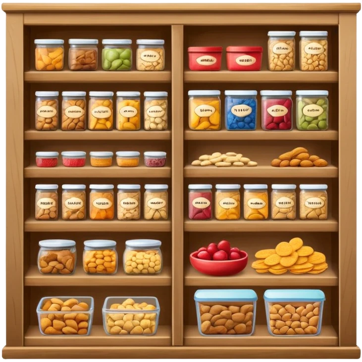 A snack pantry with the words The Pantry written on it emoji