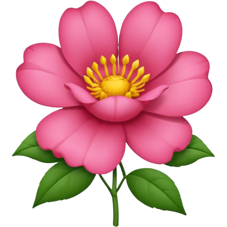 Flor rosada emoji