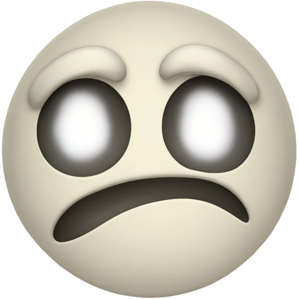 Sad stomach emoji