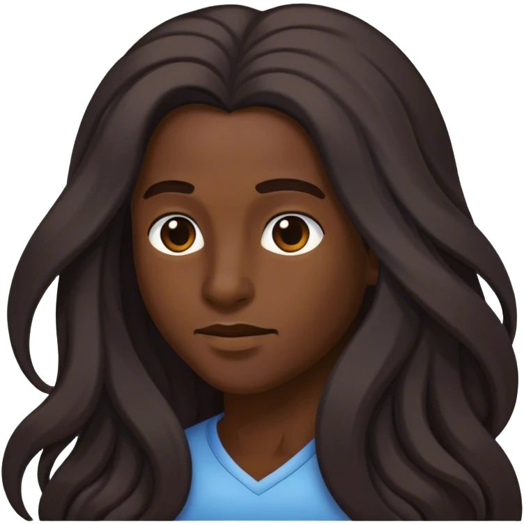 faceless hair emoji