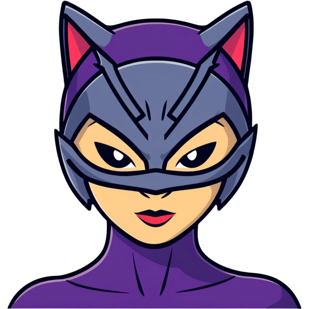 Catwoman face emoji