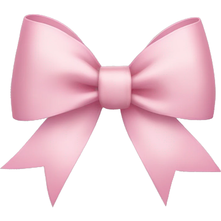 light pink ribbon bow emoji