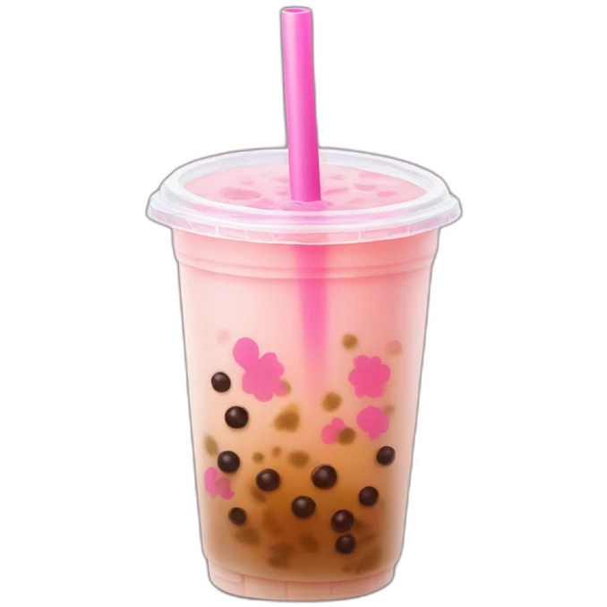sakura bubble tea emoji