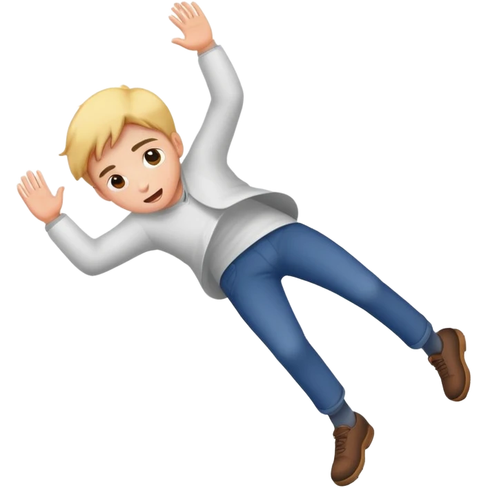 Person falling down emoji