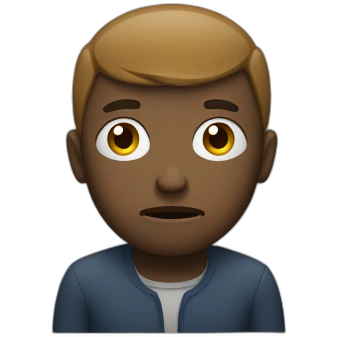 Sad man emoji