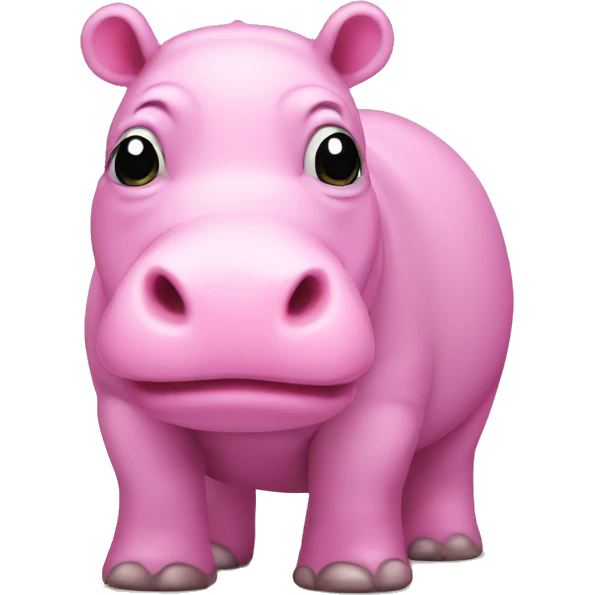 pink hippo emoji