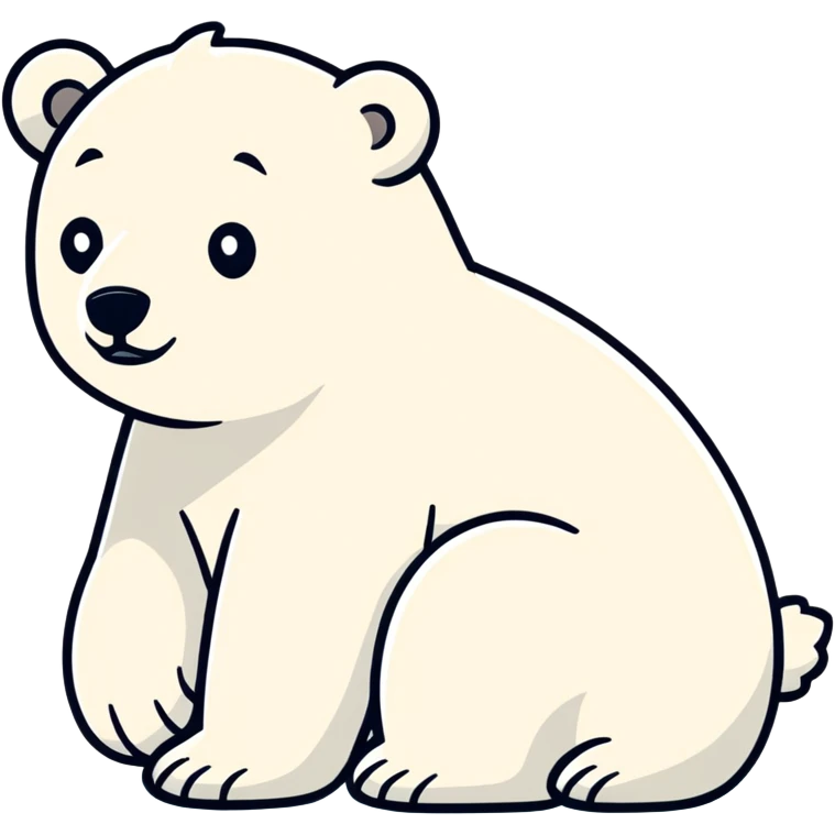 Polar bear emoji