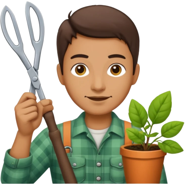GARDENER WITH SESORS emoji
