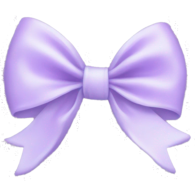Pastel purple bow emoji