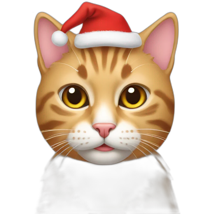 Cat christmas emoji