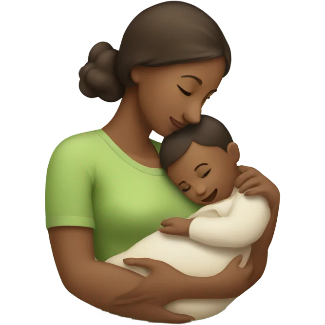 Lady with a baby emoji