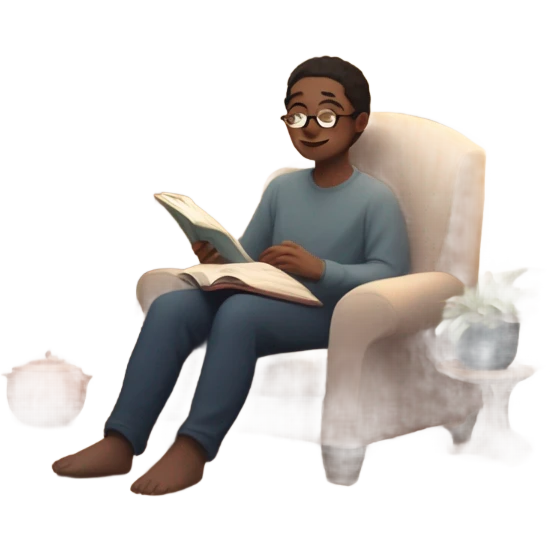 study and relax emoji