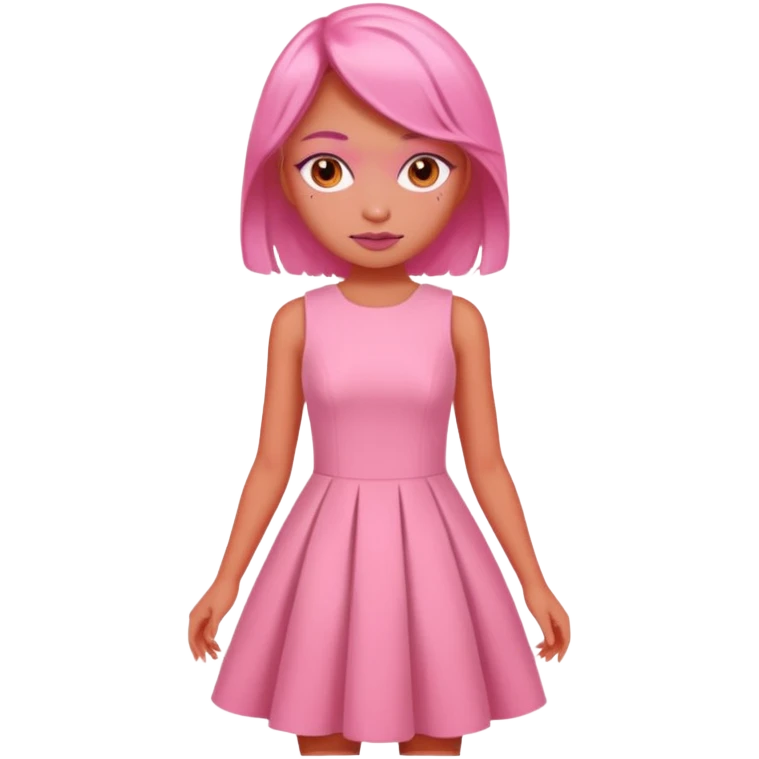 Pinkorangewhite fnaf pink dress emoji