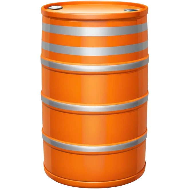 orange road construction barrel emoji