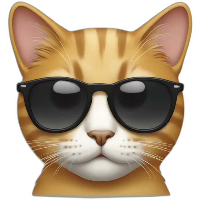 Cat with sunglasses emoji