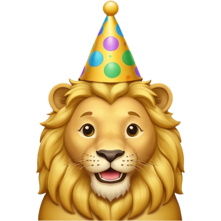King of lions celebrating birthday  emoji