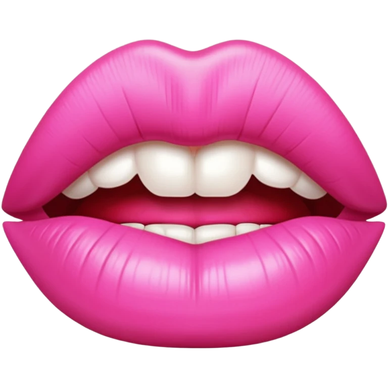 Pink lipstick emoji