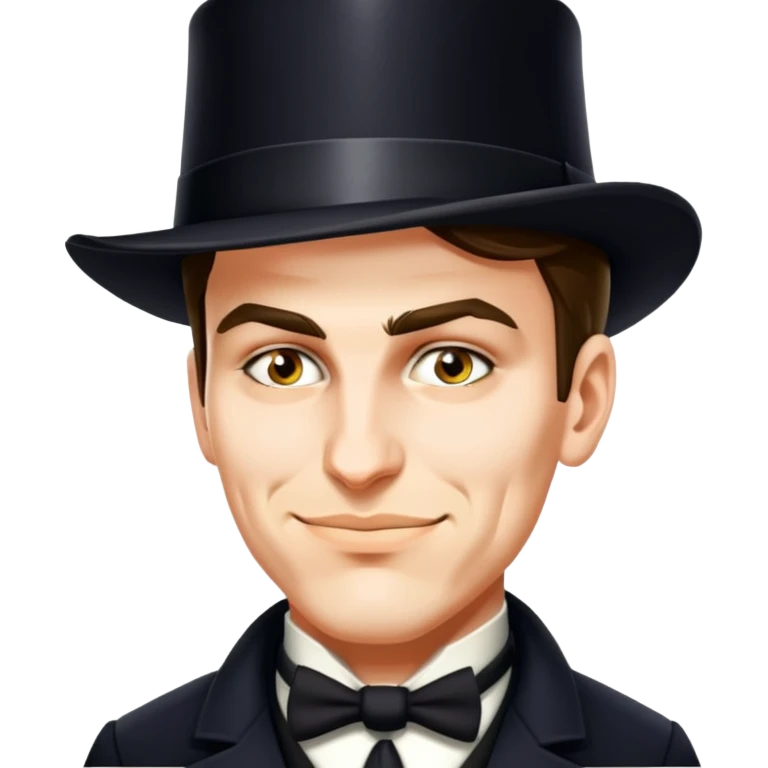 Detective with a tophat emoji